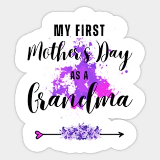 My first Mother's day as a grandma 2024 Funny Mothers Day Sticker